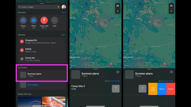 iPhone Apple Maps Pin Guide Rename
