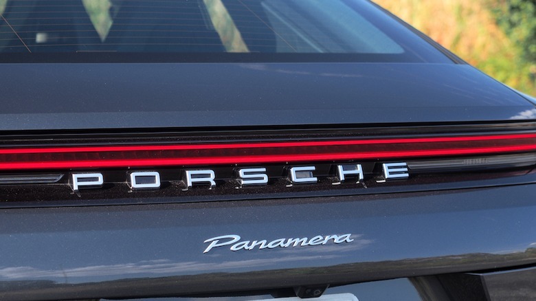 Porsche Panamera rear badging