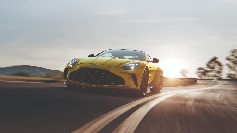 Aston Martin 2025 Vantage on track
