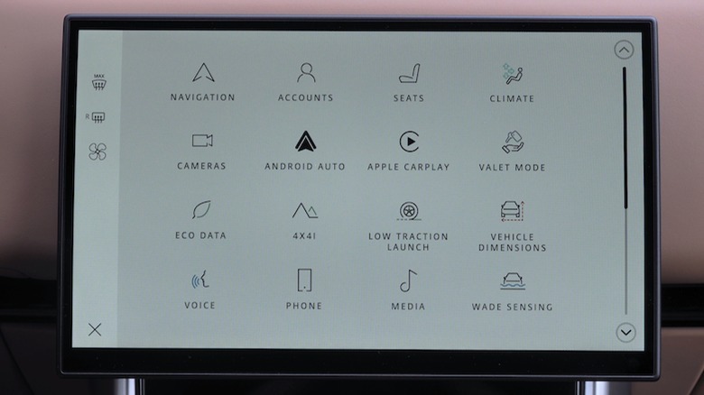 infotainment touchscreen