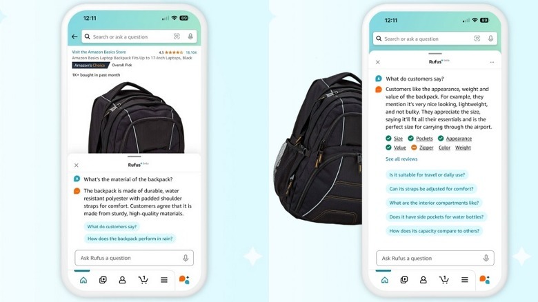 Amazon Rufus shopping chatbot