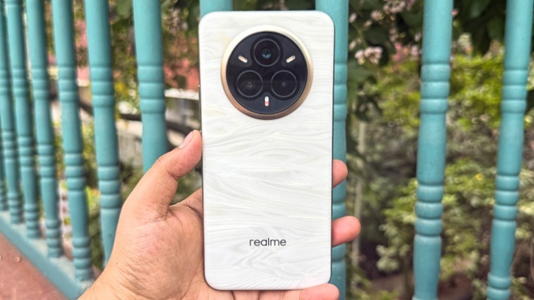 Realme 14 Pro+ under daylight.