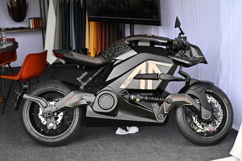 Arc Vector electric motorcycle side view