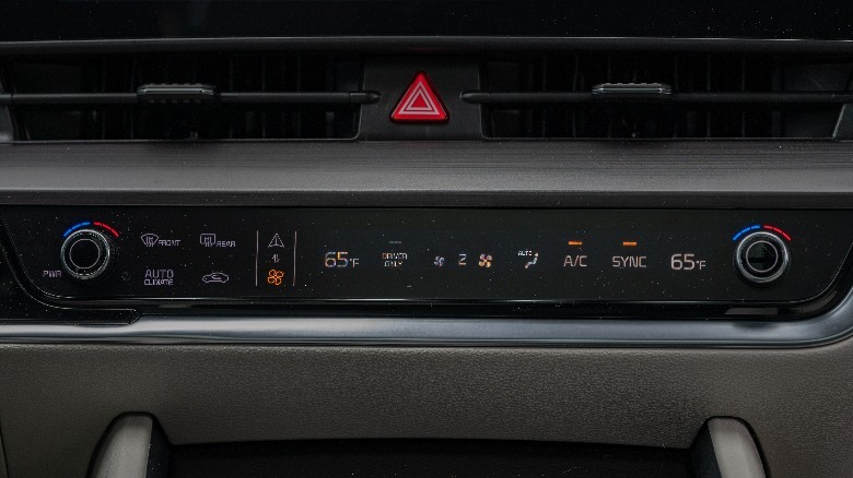 Kia HVAC controls