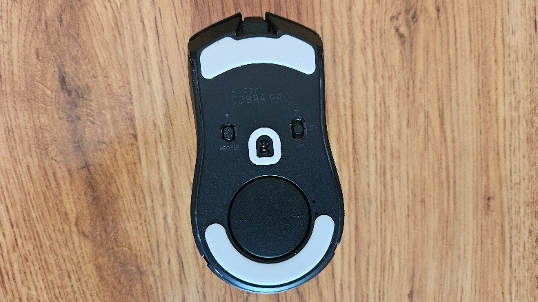 Razer Cobra Pro Bottom of Mouse