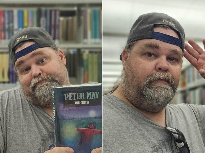 two photos of the reviewer