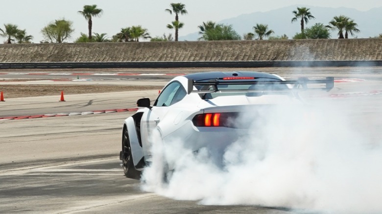 Mustang GTD burnout