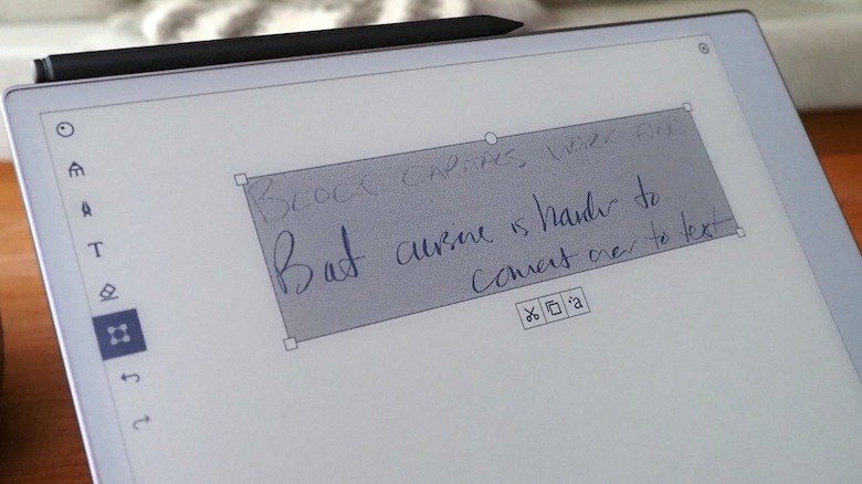 handwriting selection