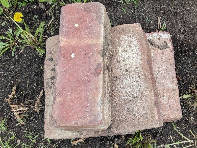 bricks on ground