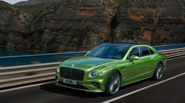 Bentley Flying Spur Speed driving road