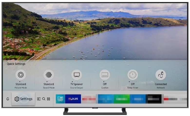 Samsung quick settings menu