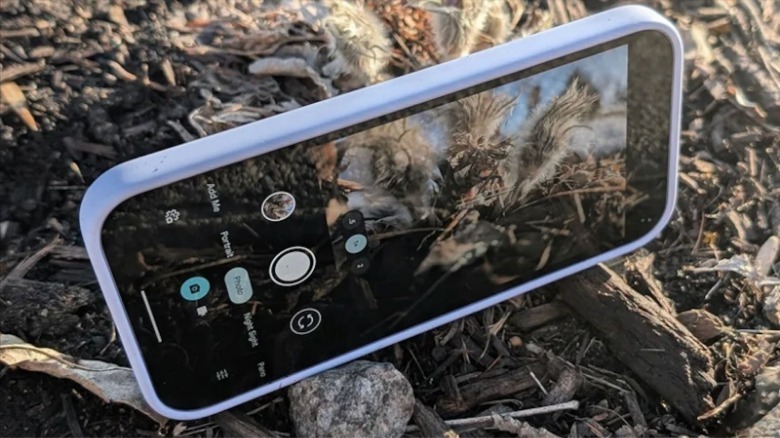 Pixel 9A lying on the ground.