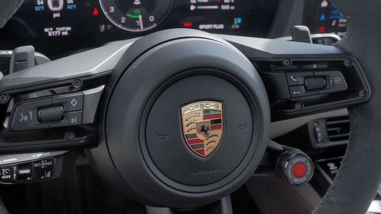 Steering wheel detail