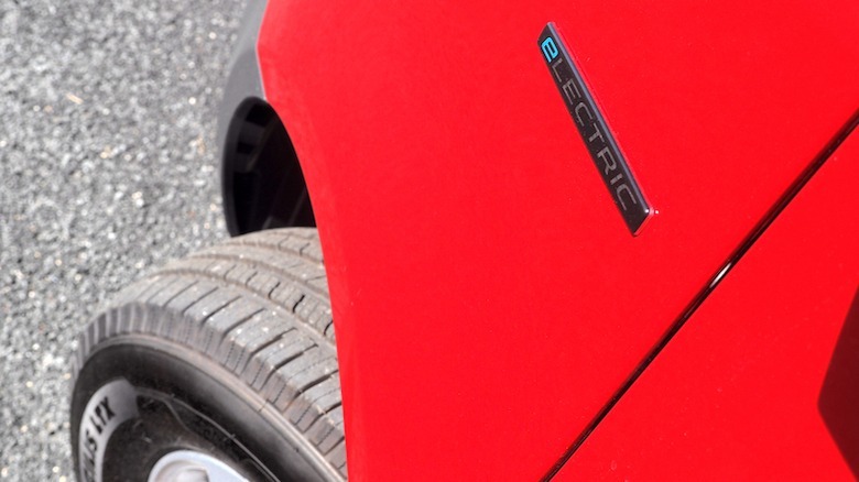 electric logo and front wheel