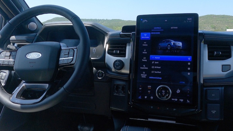 F-150 Lightning SYNC 4A touchscreen
