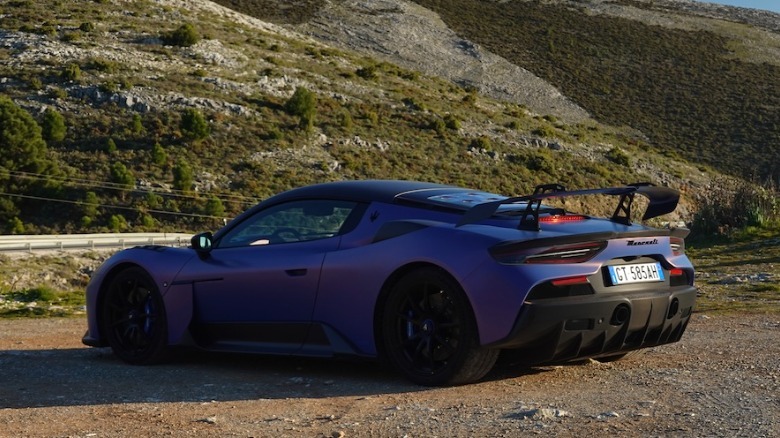 GT2 Stradale rear 3/4 view
