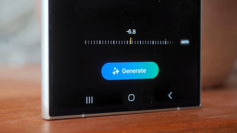 Galaxy AI Generate button