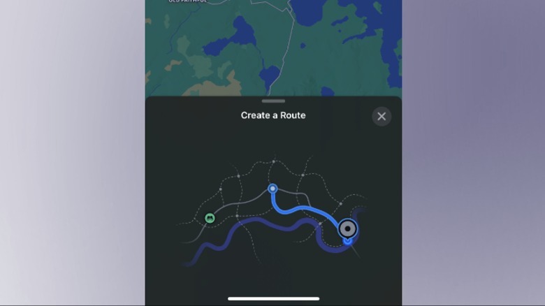 Custom route in Apple Maps