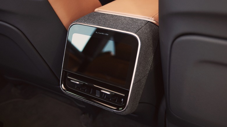 Gravity rear passenger touchscreen