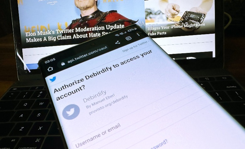 Using Debirdify to find Twitter contacts with a Mastodon account.
