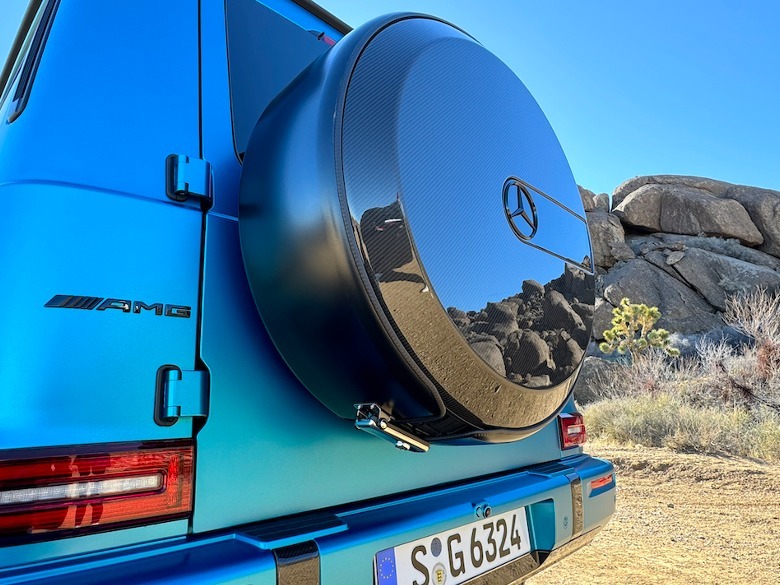 AMG G 63 carbon fiber spare wheel cover
