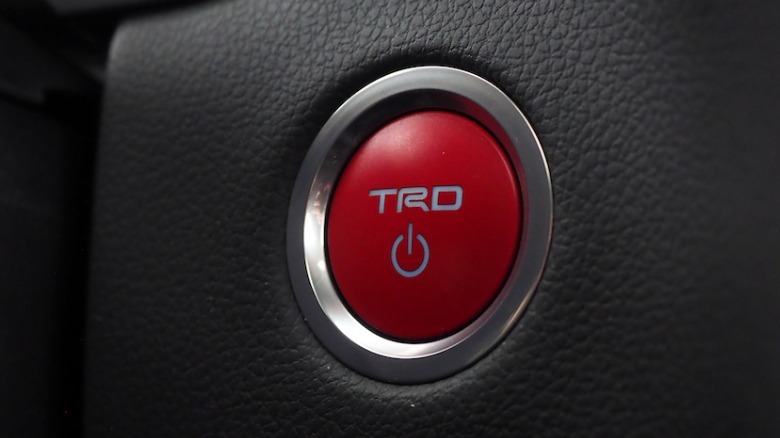TRD engine start button