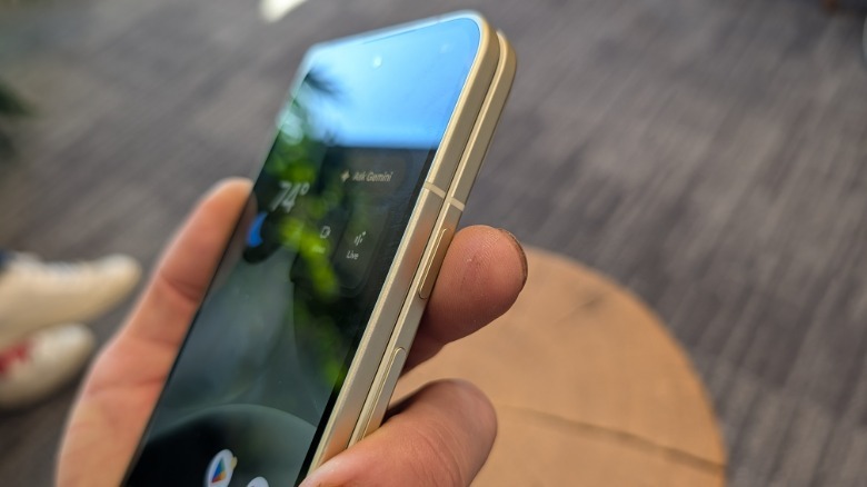 Pixel 10 Pro Fold in hand.