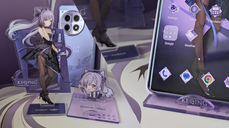 acrylic Genshin Impact art and phone stand