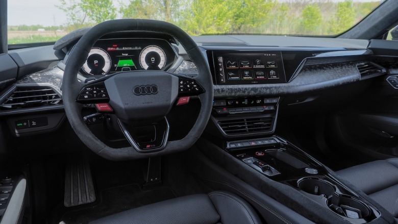 Dashboard view from driver's seat