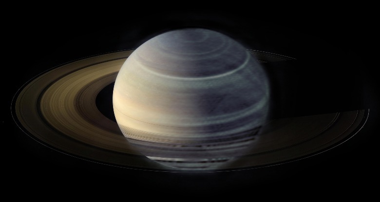 Saturn radio optical image