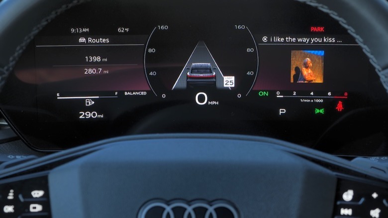 Driver's virtual cockpit display