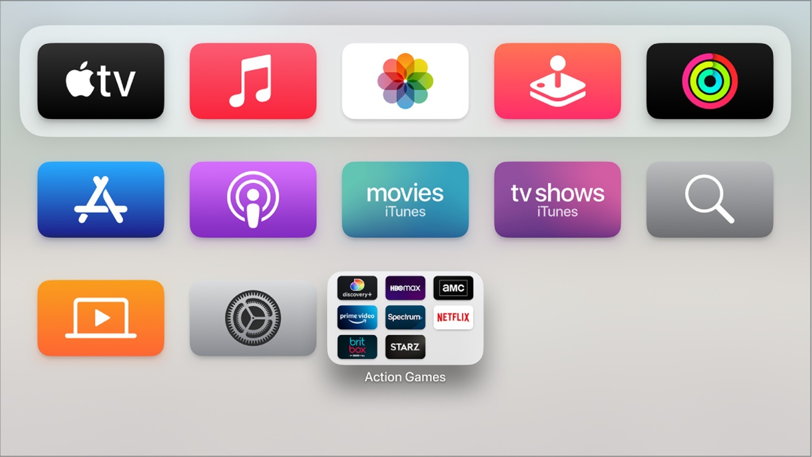 Apple TV folder