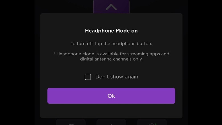 roku app headphone mode