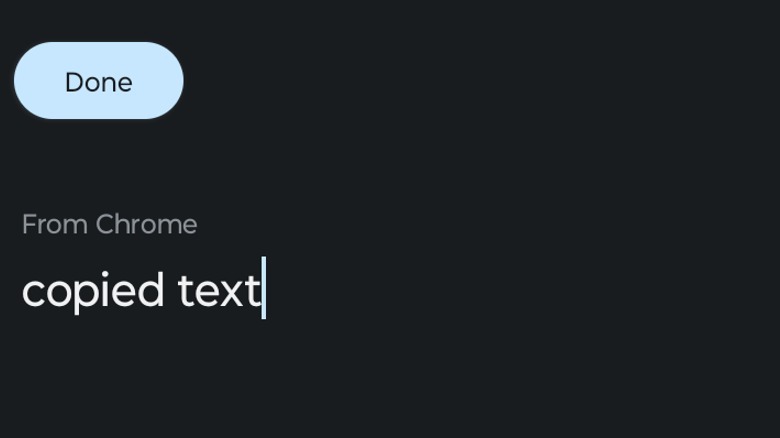 Android visual keyboard screen
