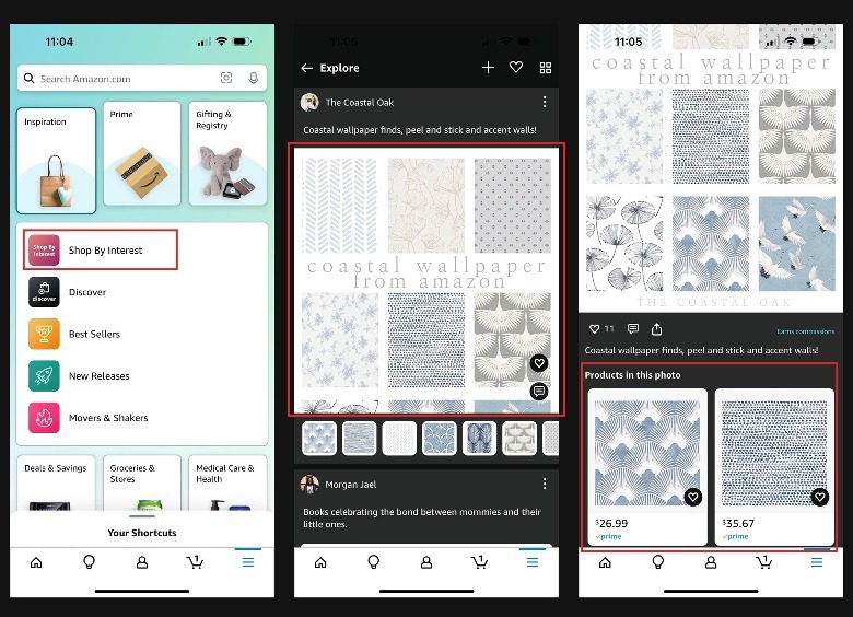 Amazon Shopping Shop By Interest