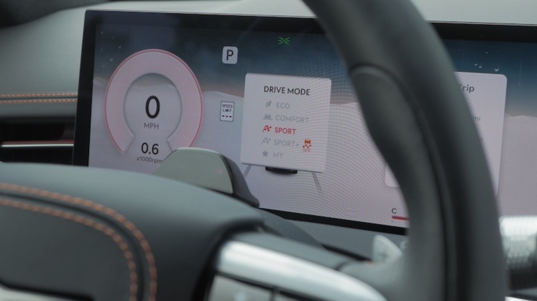 Drive mode display