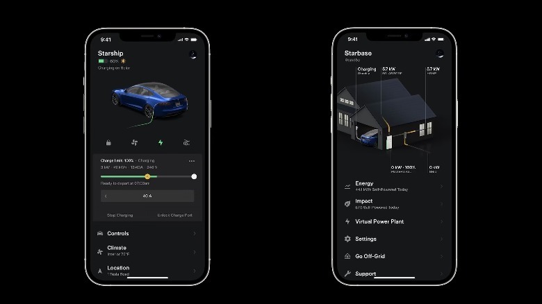 Tesla solar charging app