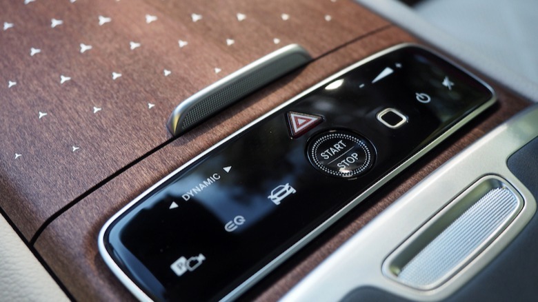 EQS SUV drive mode buttons