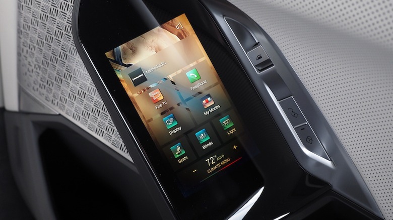Rear seat touchscreen