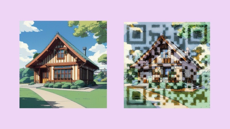 Stable Diffusion QR code art