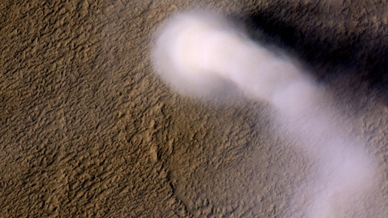 Dust devil on Mars