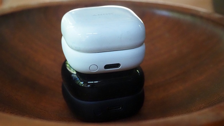 LinkBuds charging cases