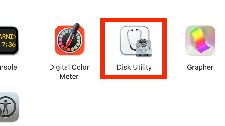 Disk Utility Applications macOS
