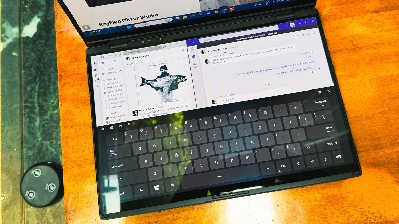 Touch keyboard on Asus ZenBook Duo (2024)