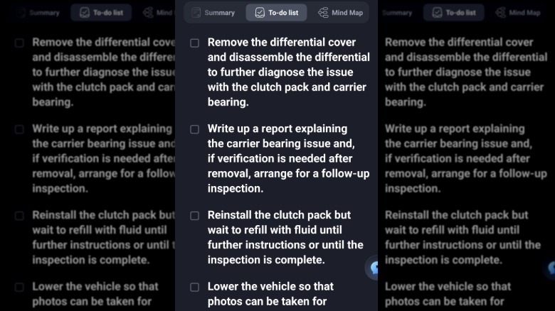 Screenshot of viaim to-do list