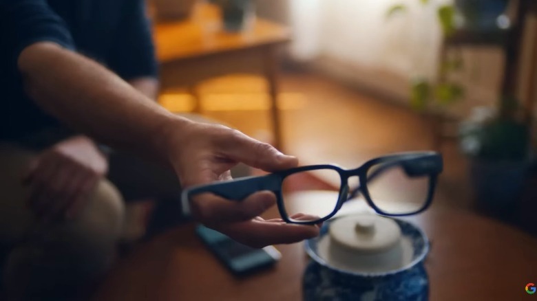 A prototype of Google AR wearable hardware