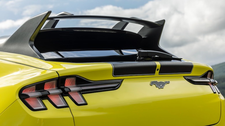 2024 Ford Mustang Mach-E Rally spoiler