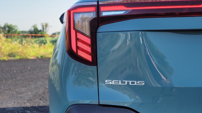 Seltos badge on trunk