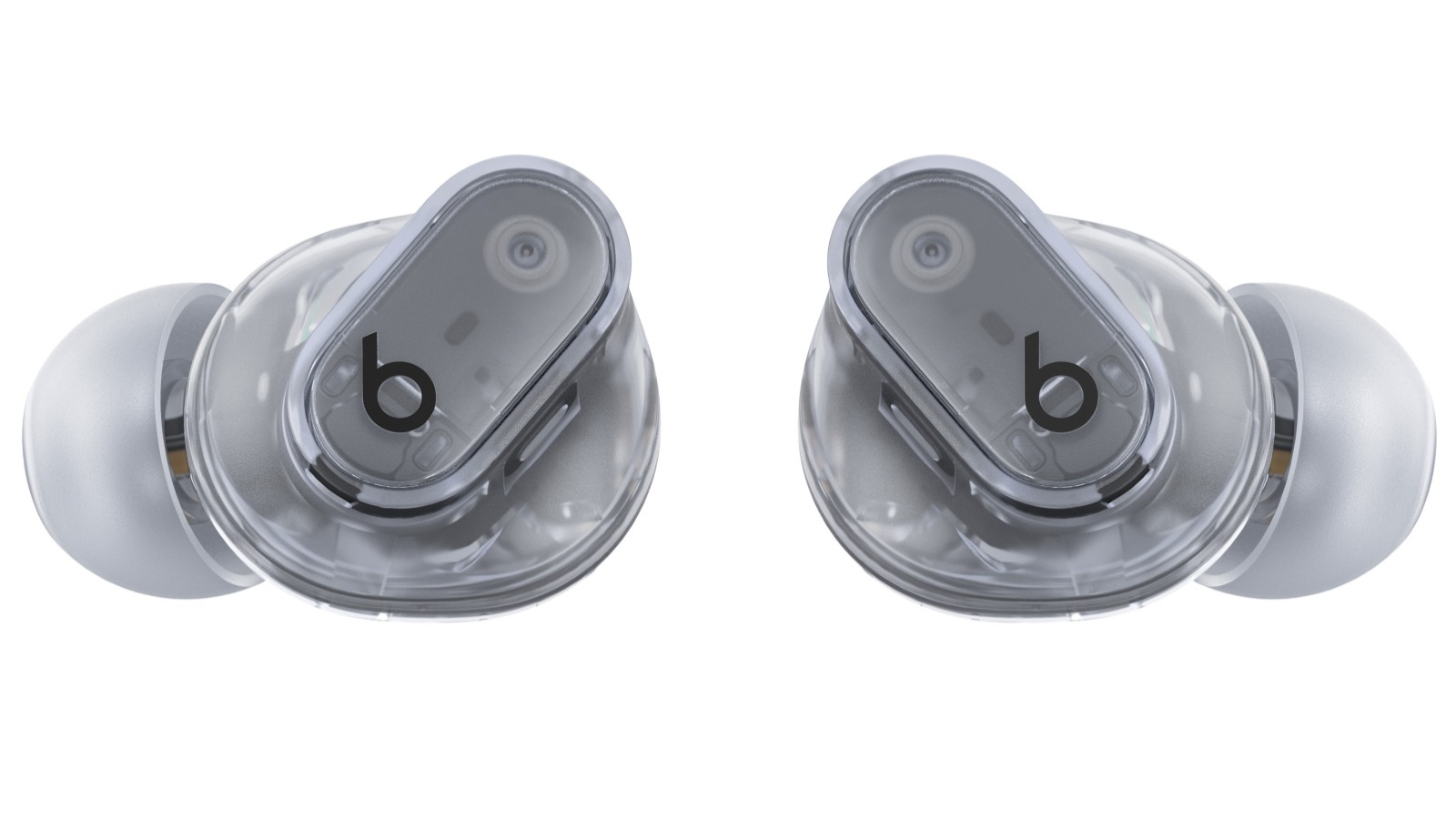 Transparent Beats earbuds