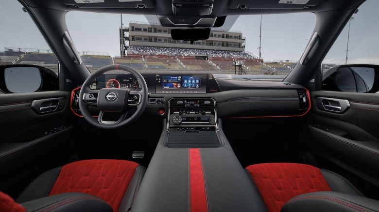 Interior dashboard of 2026 Nissan Armada Nismo